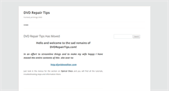 Desktop Screenshot of dvdrepairtips.com