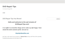 Tablet Screenshot of dvdrepairtips.com